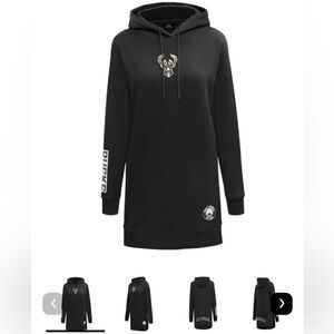Pro Standard Black Bucks Sweatshirt Dress